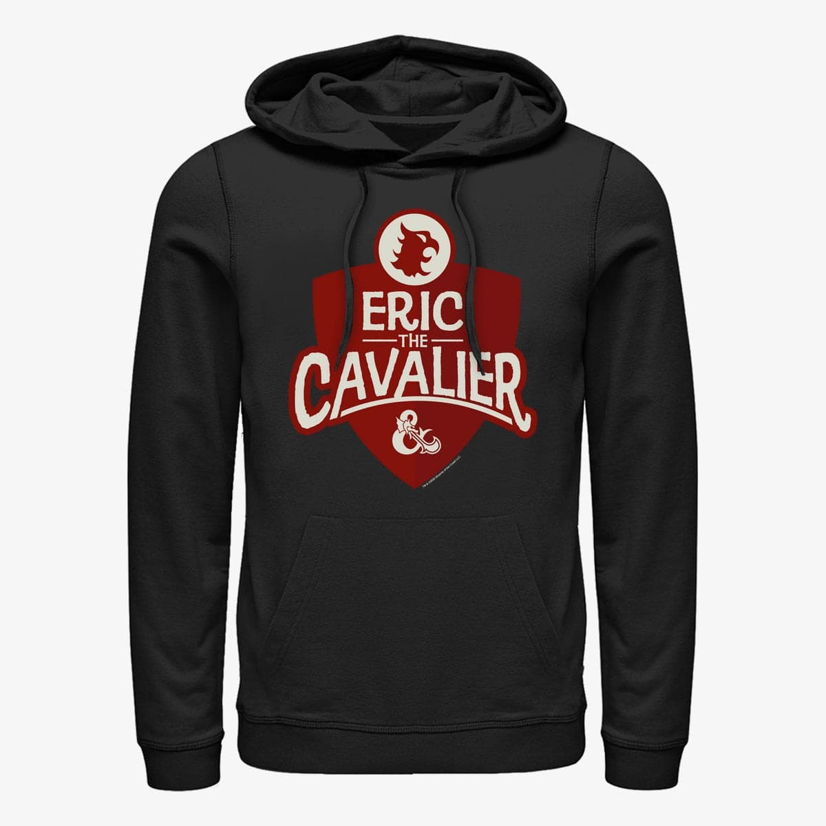 Mikiny Merch Dungeons & Dragons - Eric Cavalier Unisex Hoodie Black