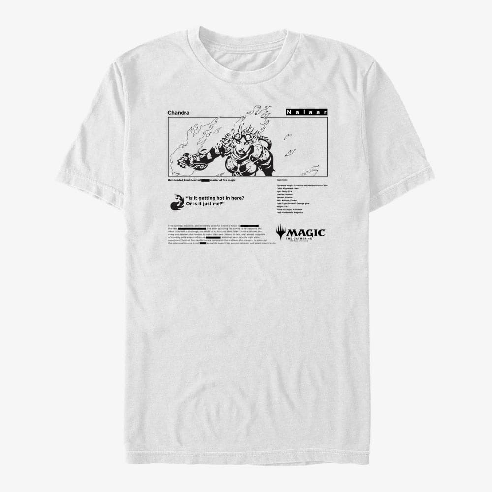 Magliette Merch Magic: The Gathering - Chandra Bio Unisex T-Shirt White