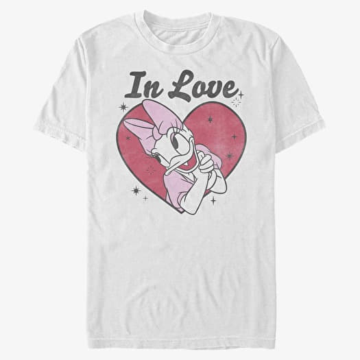 Majica Merch Disney Classics Mickey Classic - In Love Daisy Unisex T-Shirt White