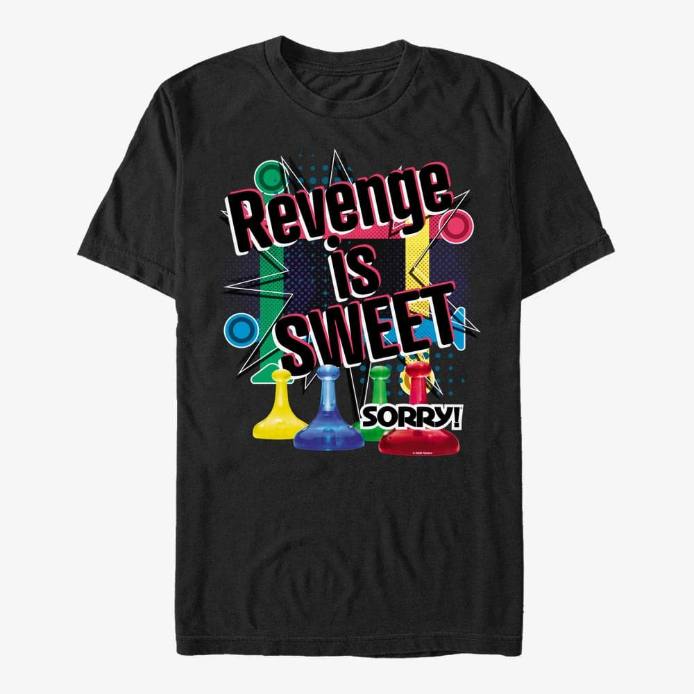 T-paidat Merch Hasbro Sorry - Sorry Revenge Unisex T-Shirt Black