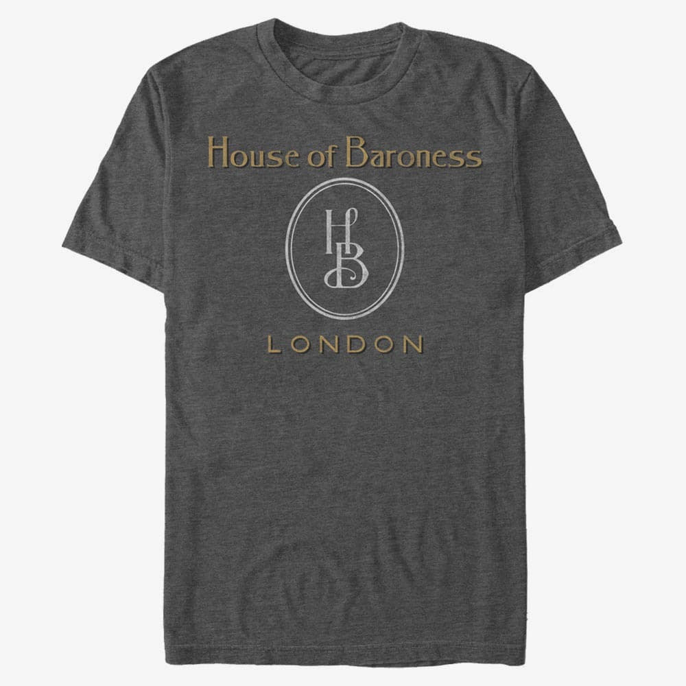 Trička Merch Disney Classics DNCA - HOUSE LOGO Unisex T-Shirt Dark Heather Grey