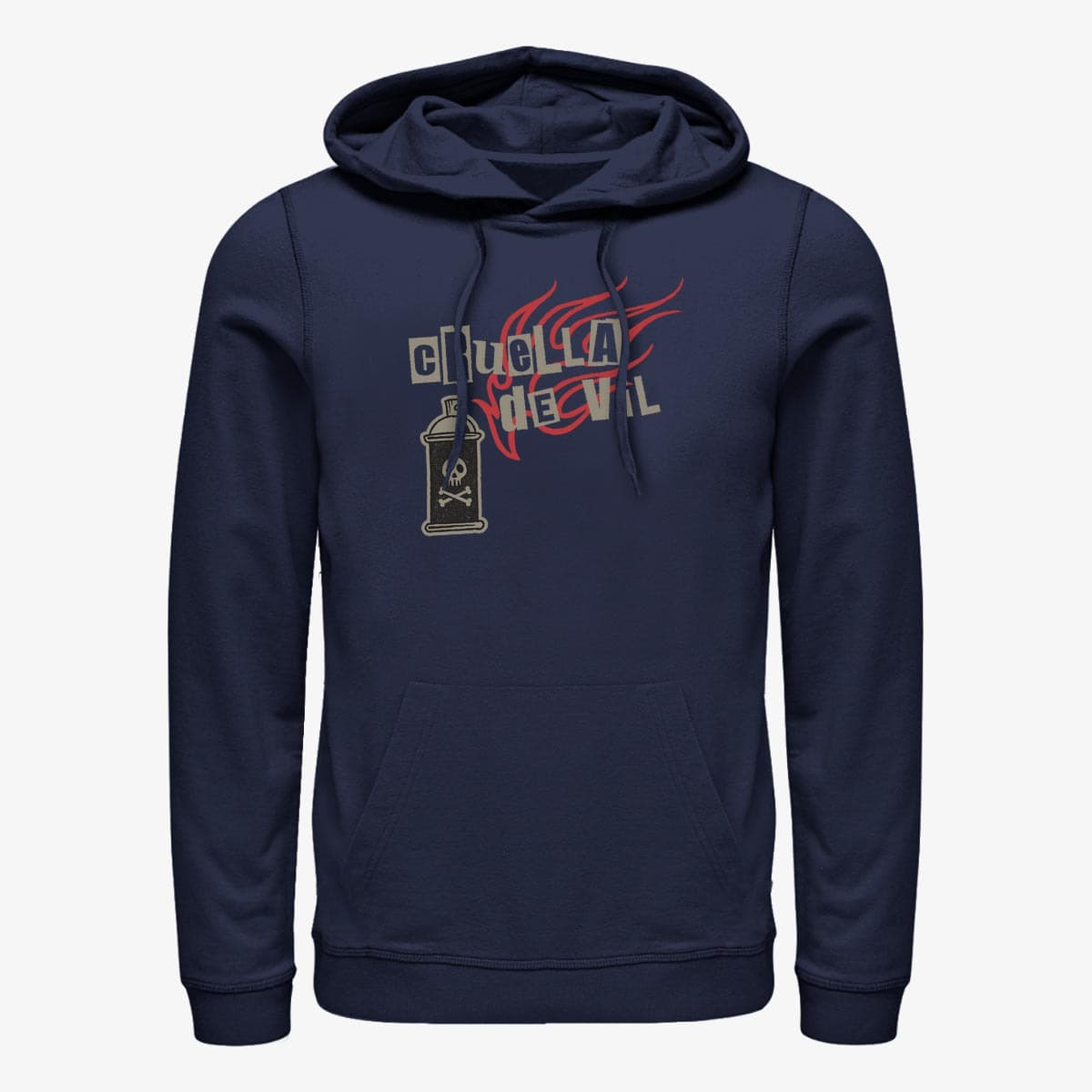 Dukserice Merch Disney Classics DNCA - Spray Fire Unisex Hoodie Navy Blue