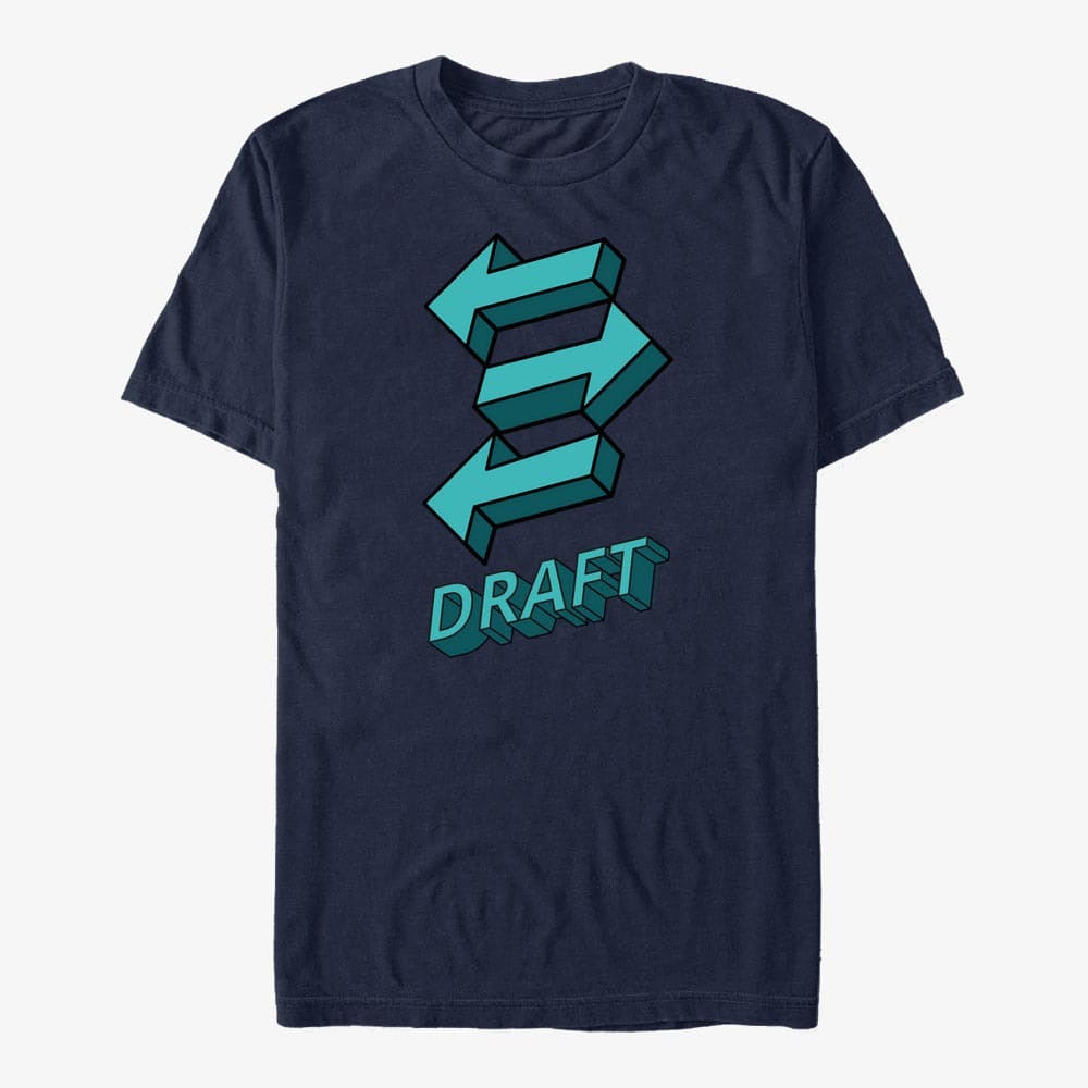Trička Merch Magic: The Gathering - Draft Unisex T-Shirt Navy Blue
