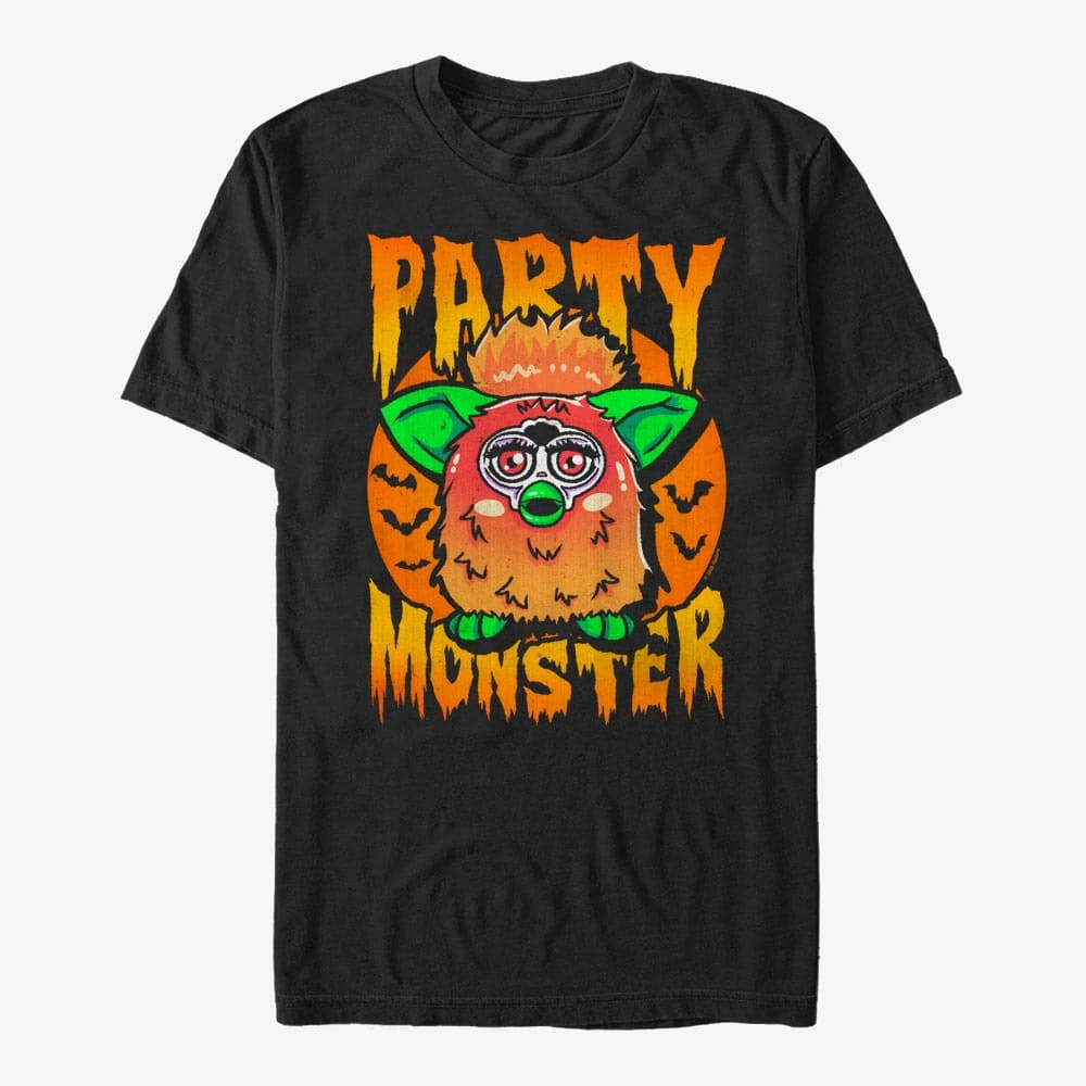 majice kratkih rukava Merch Hasbro Vault Furby - Party Monster Unisex T-Shirt Black