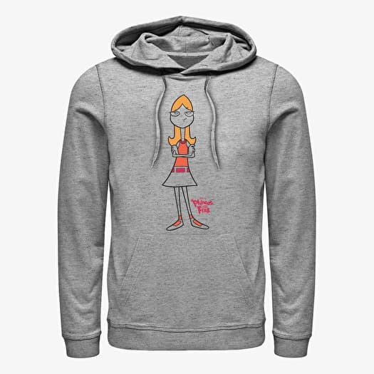 Sweatshirt Merch Disney Classics Phineas And Ferb - Candace Unisex Hoodie Heather Grey