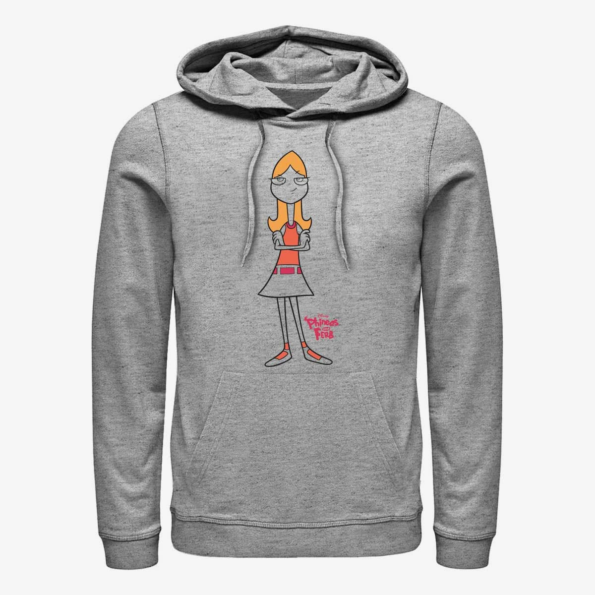 Sweatshirts Merch Disney Classics Phineas And Ferb - Candace Unisex Hoodie Heather Grey