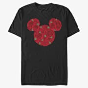 Merch Disney Classics Mickey Classic - Mickey Mouse Roses Unisex T-Shirt Black