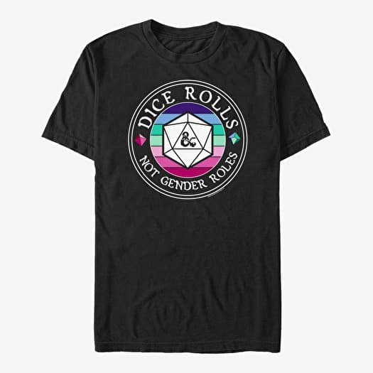 Merch Dungeons & Dragons - Dice Roles Unisex T-Shirt Black