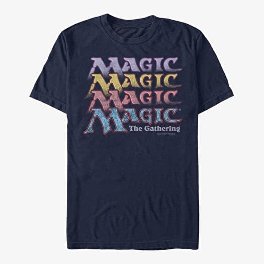 T-shirt Merch Magic: The Gathering - Retro Stack Unisex T-Shirt Navy Blue