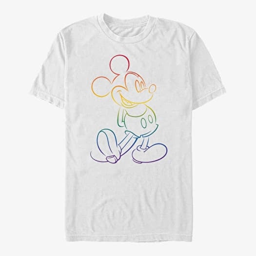 T-shirt Merch Disney Classics Mickey Mouse - Big Pride Unisex T-Shirt White