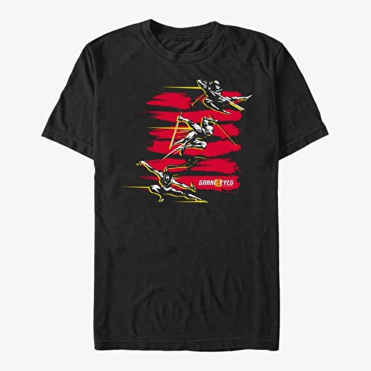 T-shirt Merch Hasbro Vault Snake Eyes - NINJA RED STRIPES Unisex T-Shirt Black