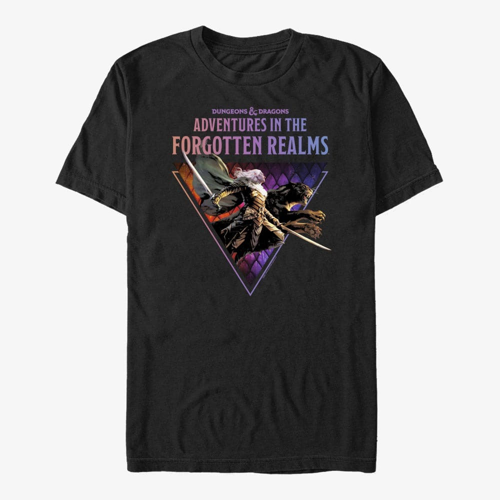 T-shirts Merch Magic: The Gathering - Drizzt Jump Unisex T-Shirt Black