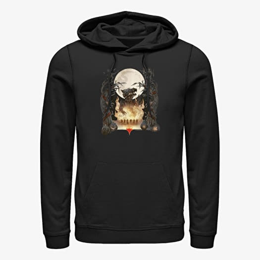 Sweatshirt Merch Magic: The Gathering - Burn the Wolf Unisex Hoodie Black