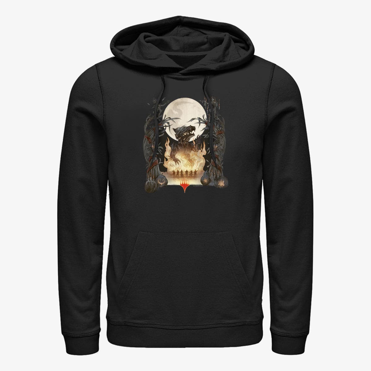 Hoodies and sweatshirts  Merch Magic: The Gathering - Burn the Wolf Unisex Hoodie Black