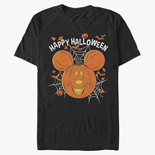 Merch Disney Classics Mickey Classic - MICKEY MOUSE JACK O LANTERN Unisex T-Shirt Black