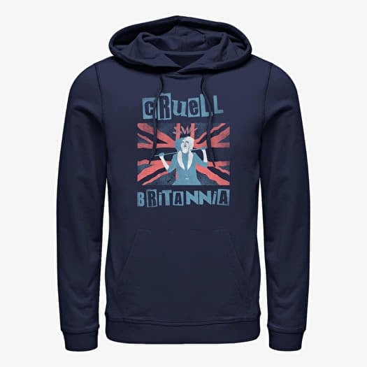 Mikina Merch Disney Classics DNCA - Cruell Britannia Unisex Hoodie Navy Blue