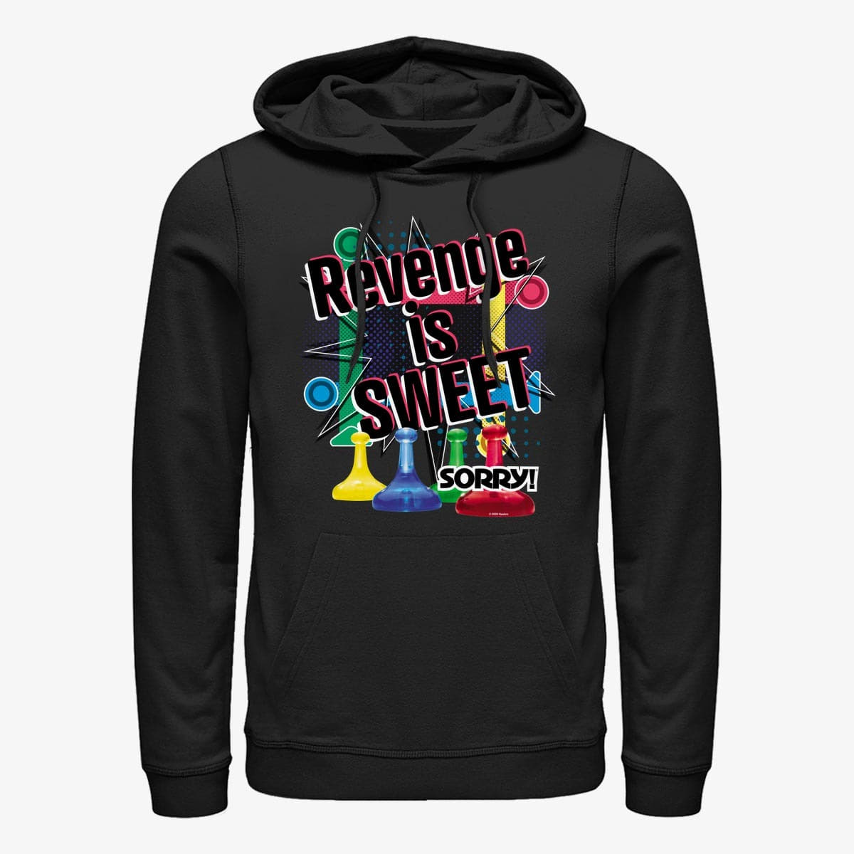 Mikiny Merch Hasbro Sorry - Sorry Revenge Unisex Hoodie Black