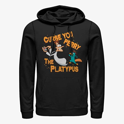 Hanorac Merch Disney Classics Phineas And Ferb - Curse you Unisex Hoodie Black