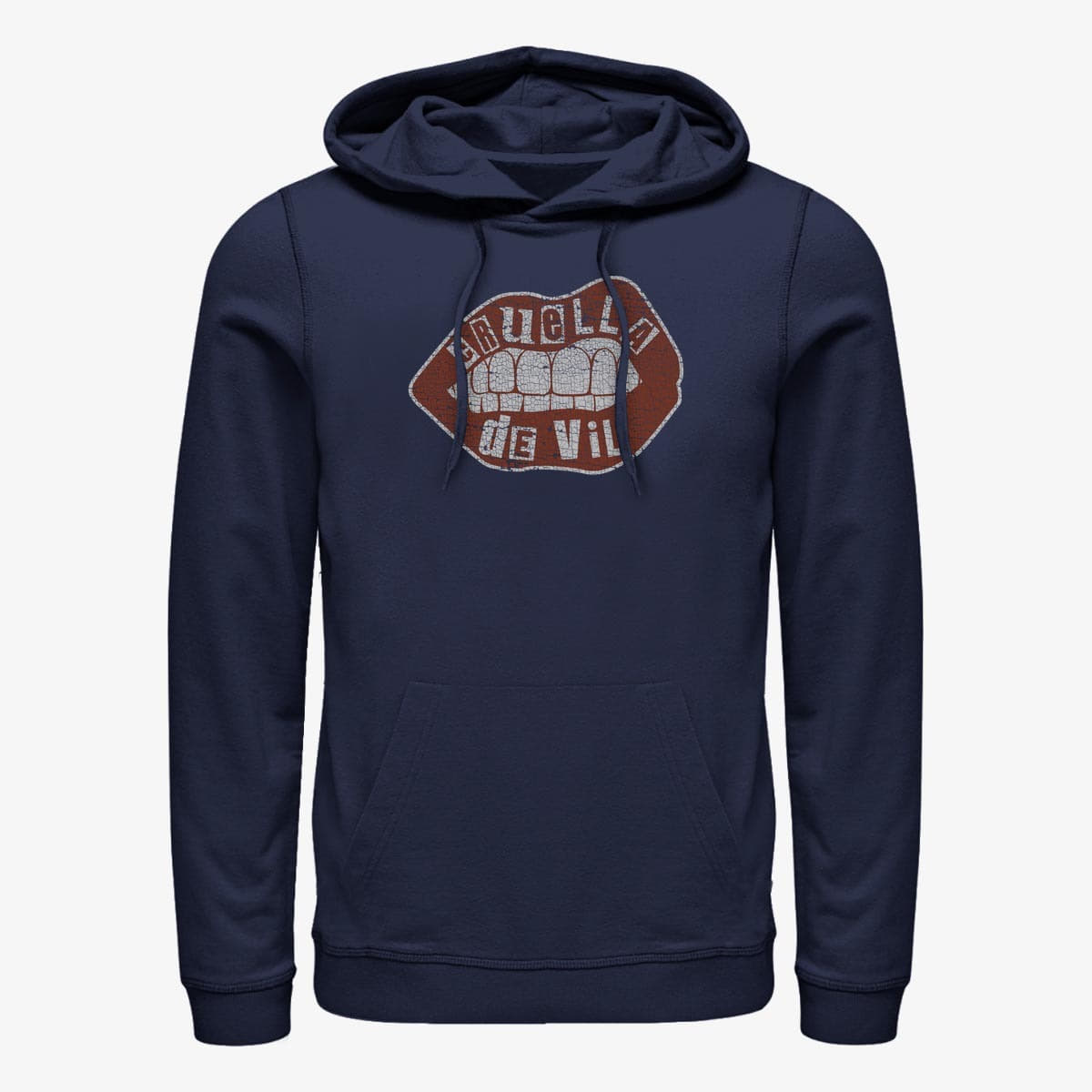 Dukserice Merch Disney Classics DNCA - Lip Embroidery Unisex Hoodie Navy Blue