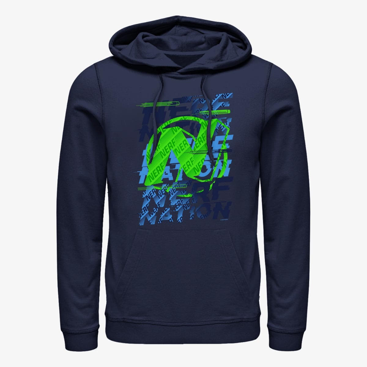 Толстовки та реглани Merch Hasbro Vault Nerf - Nerf Nation Pile Unisex Hoodie Navy Blue