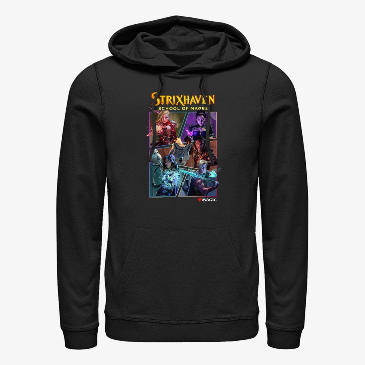 Mikiny Merch Magic: The Gathering - Planeswalkers Box Unisex Hoodie Black