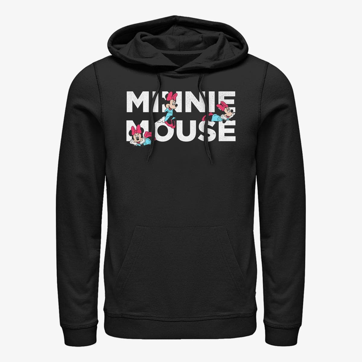 Dukserice Merch Disney Classics Mickey Classic - Minnie Stack Unisex Hoodie Black