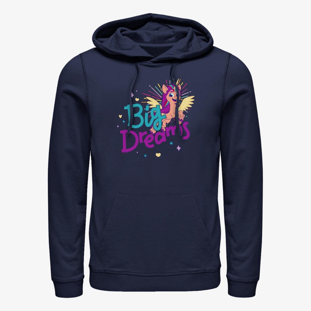 Sweatshirts Merch Hasbro Vault My Little Pony - Big Dreams Unisex Hoodie Navy Blue
