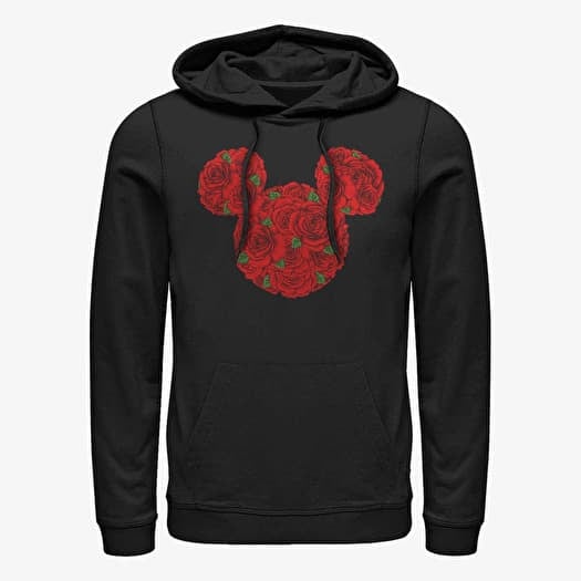Sweatshirt Merch Disney Classics Mickey Classic - Mickey Mouse Roses Unisex Hoodie Black