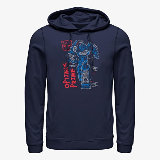 Sweat-shirt Merch Hasbro Vault Transformers - Prime Doodle Unisex Hoodie Navy Blue