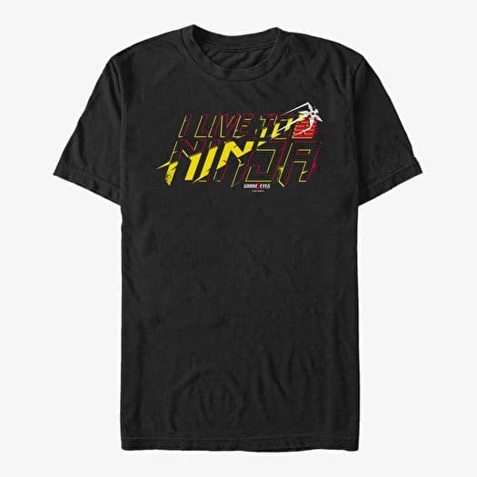 T-shirt Merch Hasbro Vault Snake Eyes - I LIVE TO NINJA Unisex T-Shirt Black