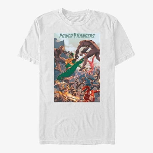T-shirt Merch Hasbro Vault Power Rangers - Melee Poster Unisex T-Shirt White