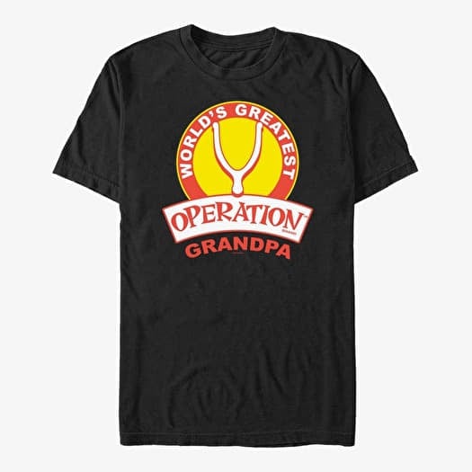Tričko Merch Hasbro Operation - Operation Grandpa Unisex T-Shirt Black