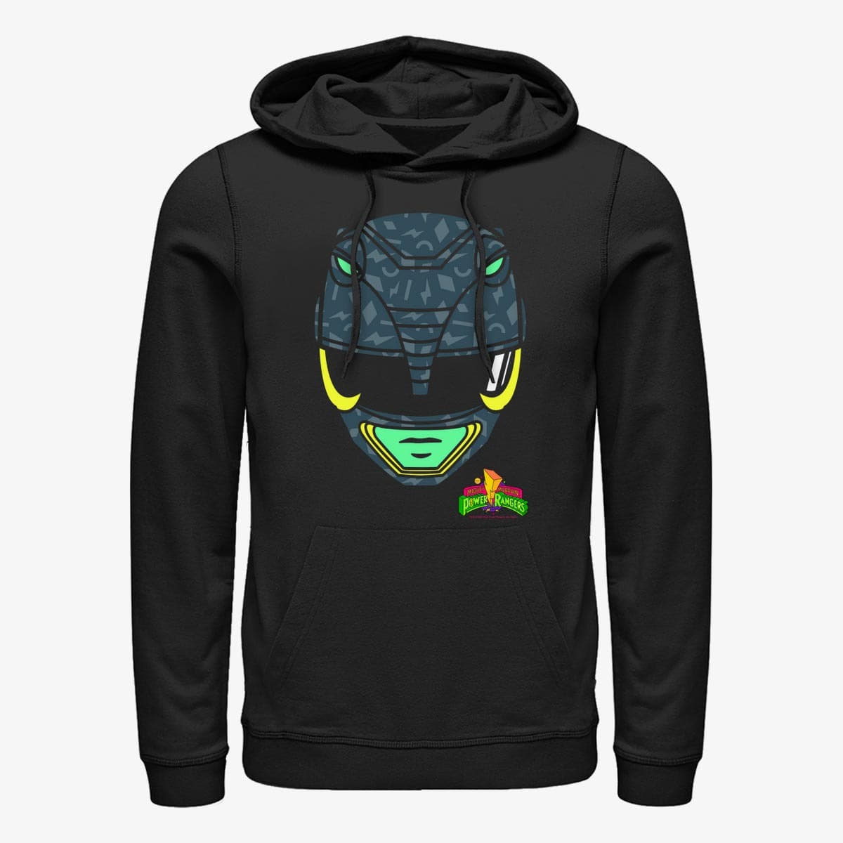Sweatshirts Merch Hasbro Vault Power Rangers - Big Face Black Unisex Hoodie Black