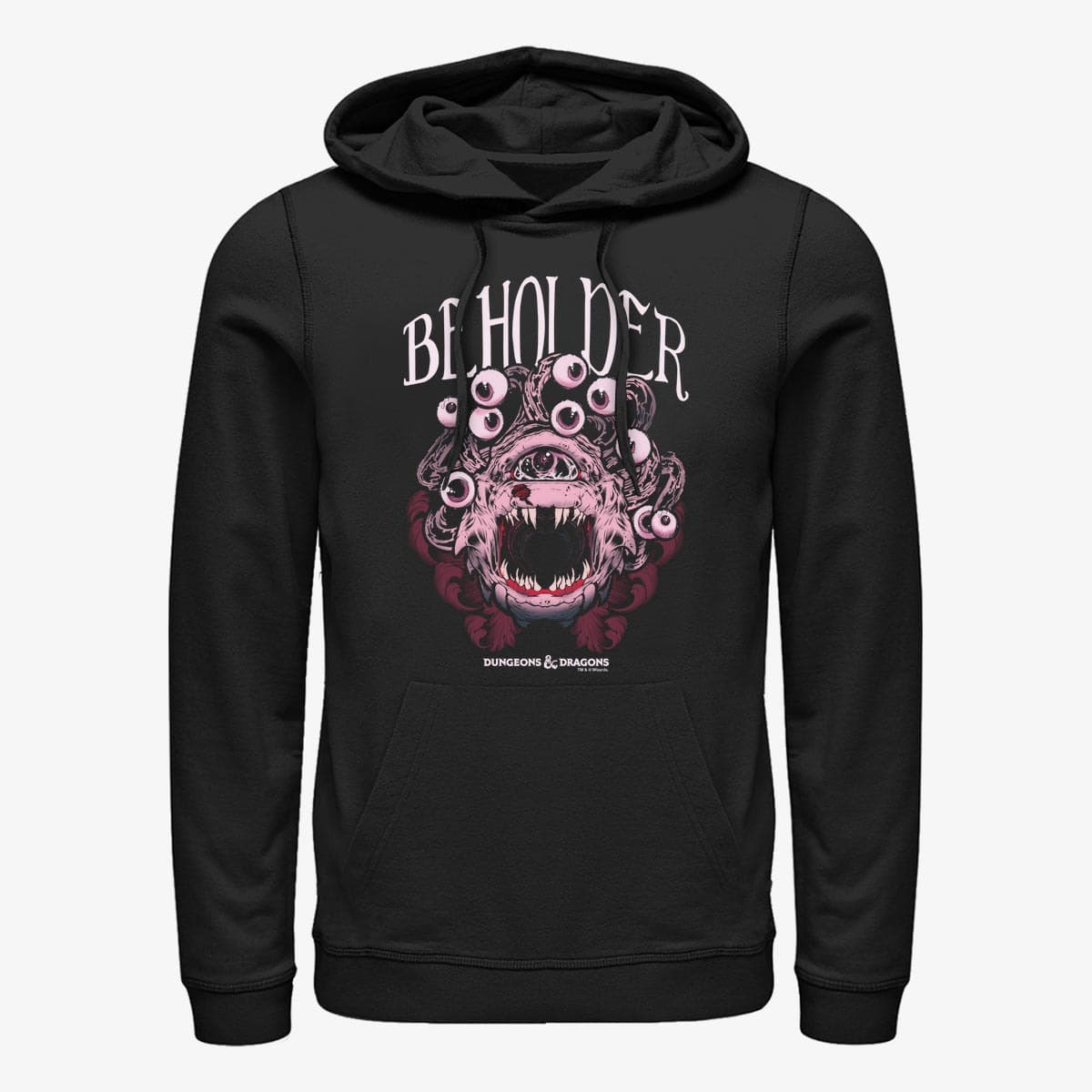 Hanorace Merch Dungeons & Dragons - Beholder Monster Icon Unisex Hoodie Black