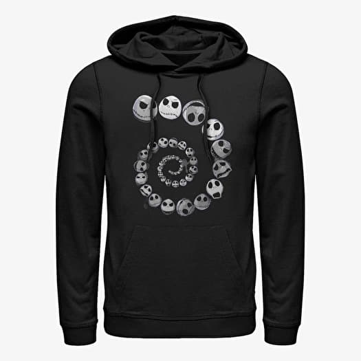 Bluza Merch Disney Classics Nightmare Before Christmas - Jack Emotions Spiral Unisex Hoodie Black