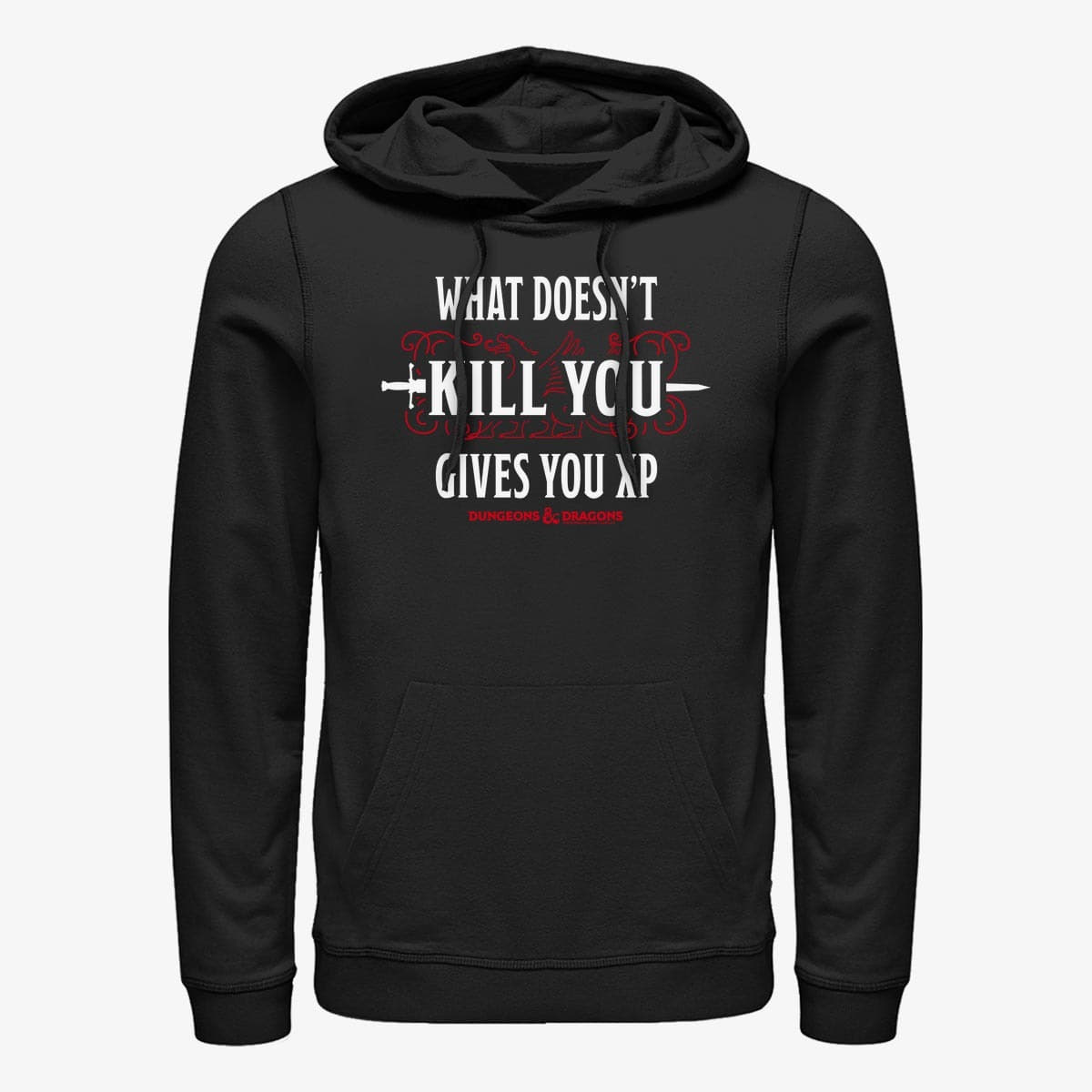Hupparit ja collegepaidat Merch Hasbro Dungeons & Dragons - Get XP Stack Unisex Hoodie Black