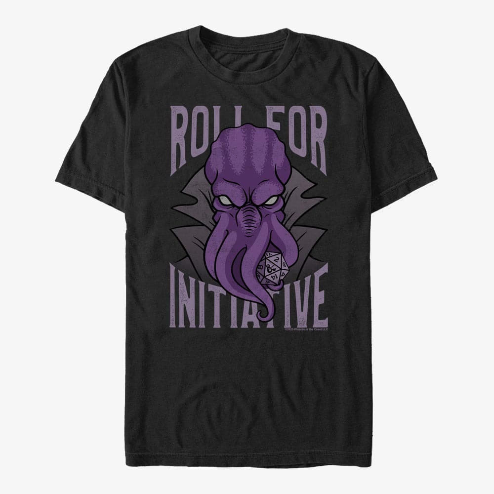 T-shirts Merch Hasbro Dungeons & Dragons - Mindflayer Initiative Unisex T-Shirt Black