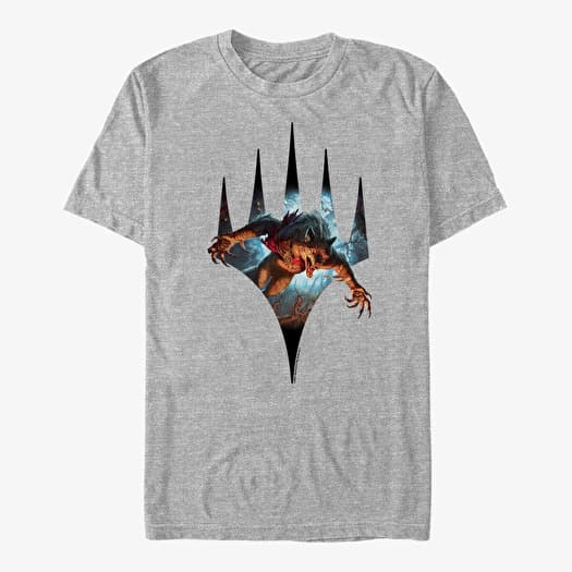 T-shirt Merch Magic: The Gathering - Monster Shield Unisex T-Shirt Heather Grey