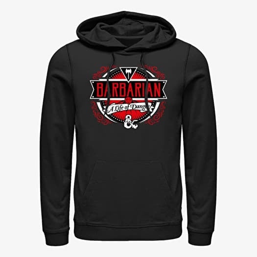 Sweatshirt Merch Dungeons & Dragons - Barbarian Label Unisex Hoodie Black