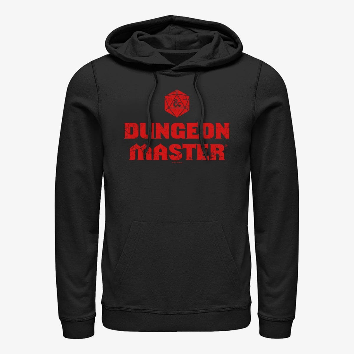 Dukserice Merch Dungeons & Dragons - DUNGEON MASTER DISTRESSED Unisex Hoodie Black