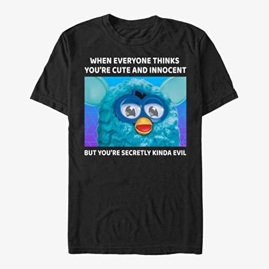 T-shirt Merch Hasbro Vault Furby - Furby Meme Unisex T-Shirt Black