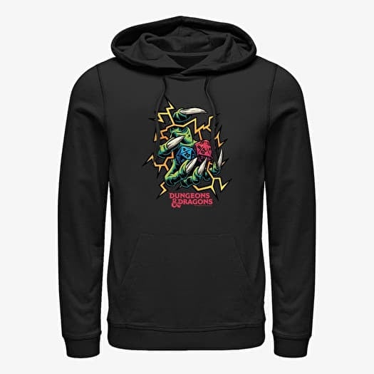 Sweatshirt Merch Dungeons & Dragons - Electric Dice Roll Unisex Hoodie Black