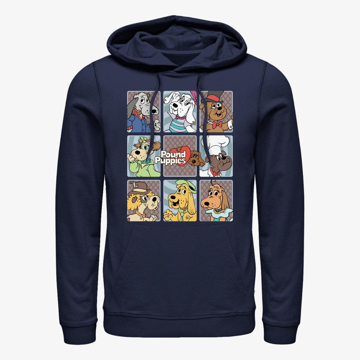 Sweatshirts Merch Hasbro Pound Puppies - Cool and Gang Unisex Hoodie Navy Blue