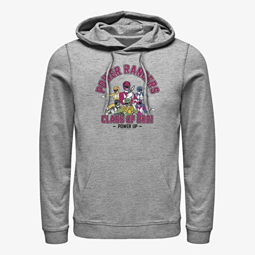 Sweatshirt Merch Hasbro Vault Power Rangers - Power Grad Twenty One Unisex Hoodie Heather Grey