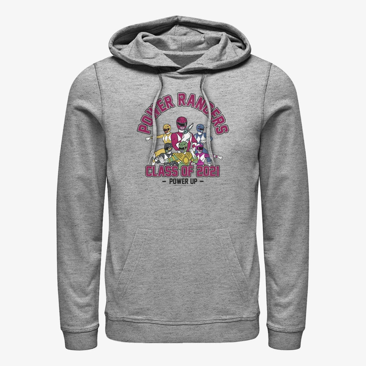 Sweatshirts Merch Hasbro Vault Power Rangers - Power Grad Twenty One Unisex Hoodie Heather Grey