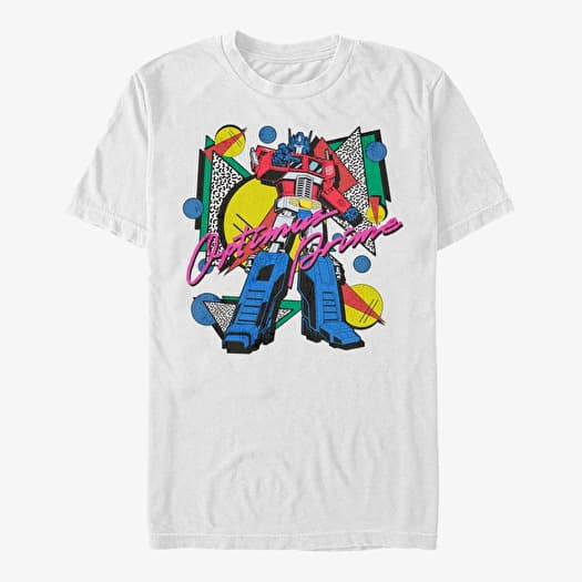 T-shirt Merch Hasbro Vault Transformers - Eighties Optimus Unisex T-Shirt White