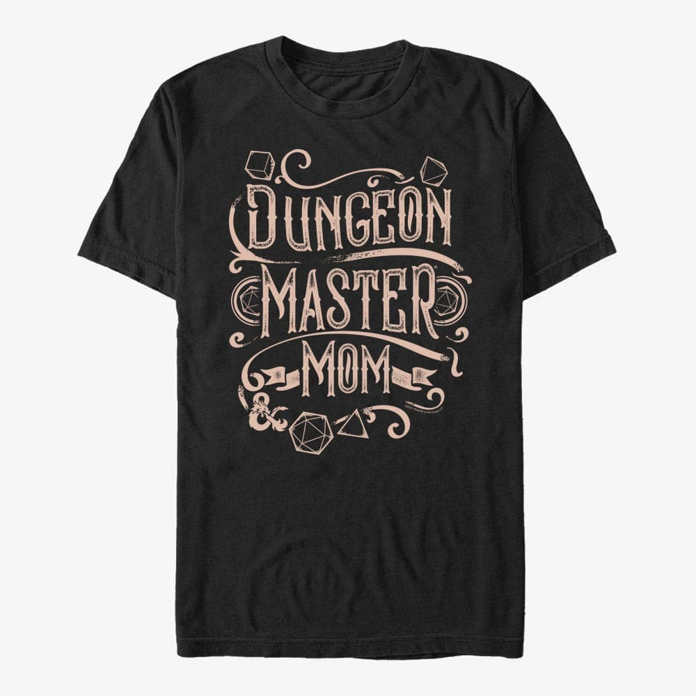 Trička Merch Dungeons & Dragons - Dungeon Mom Unisex T-Shirt Black