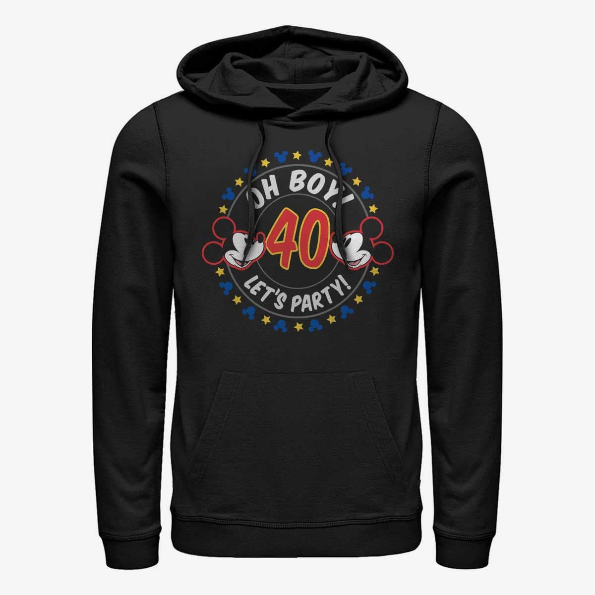 Felpe Merch Disney Classics Mickey Classic - Oh Boy Mickey 40 Unisex Hoodie Black
