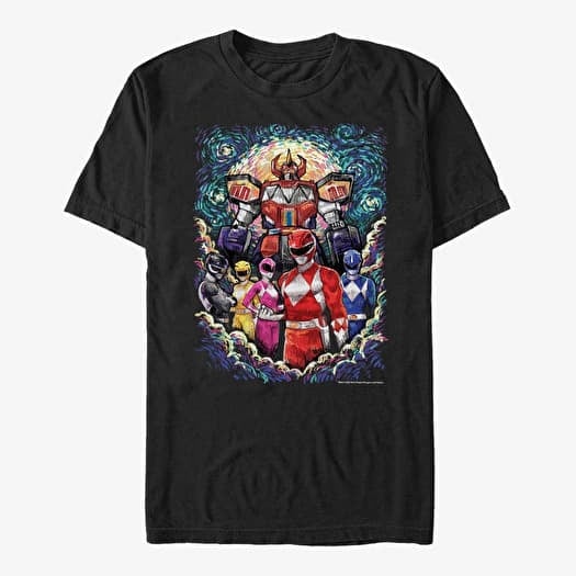 Tričko Merch Hasbro Vault Power Rangers - Starry Morphin Unisex T-Shirt Black