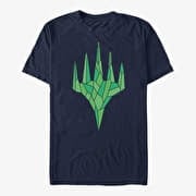 Merch Magic: The Gathering - Green Crystal Unisex T-Shirt Navy Blue